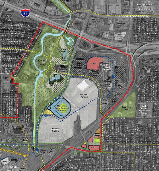 Brooklyn Center/Shingle Creek Parkway Ballpark Site (By Rick Prescott)